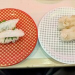 魚べい - えんがわ、つぶ貝