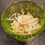 Hatsu Hana - 先付け 夏野菜と牛肉のからし酢味噌