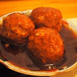 居酒屋 やえがき - おばんざい おまかせ3種盛り（鶏つくねの照り煮）