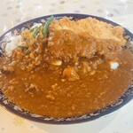 カレー工房 あいあい亭 - 料理写真:シーフードカレー 900円+トンカツトッピング 250円+大盛 150円