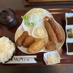 いっしょう - ミックスフライ定食