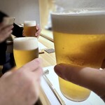 鮨まつうら - ◆まずは「ビール」で乾杯。