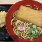 得得 - きつねうどん（３玉）＆ とり唐天４個