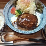 牛たんとステーキまはろa - 手ごね牛たんハンバーグ