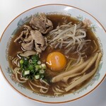 白水食堂 - ラーメン 肉玉 800円