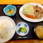 Asahi Midori no Sato Shokudo - 焼肉定食\1100