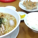 Junpu - 冷やしラーメン＋ギョーザ＋ライス（大）