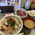 Shunsai Izakaya Kobushi - 海鮮丼定食　¥1000(税込)