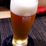 月の香 - 生ビール（キリン） ５００円