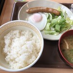 Sukiya Nijusan Go Tagajo Machimae Ten - ベーコンエッグ定食