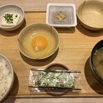 やよい軒 - 納豆朝食生卵(¥410)