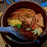 Kyo Yakiniku Shin Sentochoten - そのまま食べたり、薬味と一緒に食べたり、出汁をかけてお茶漬けにしたり…楽しみ方は自由✨