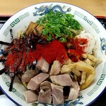 担々麺の店 まるたん。 - 混ぜそば　850円　大盛300グラム。辛さ4　ニンニクチップ無し