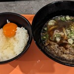 KASUYA Nara Sanjo Ten - かすうどん小＋卵かけご飯