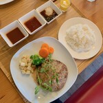 Hamburg no Mori - 特製森はんばーぐポンド　税込1749円　ご飯は普通盛り