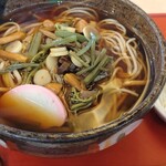 Suginoya Honjin Ryugasaki Ten - ランチ 山菜そば ¥1,000(税抜)