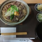 手打ち・つけ汁 うどん処 てる井 - モツ煮込みうどん(1100円)