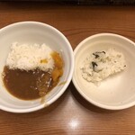 Shabu Yo Kusaka Kiyomoncho Ten - カレーとわかめご飯