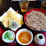 Soba Chaya Fukiage An Shibushi Ten - 海老天もりそば