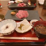 Japanese cuisine Shiosai - ◆【黒毛和牛霜降り陶板御膳】平日昼席限定¥3,000