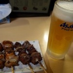 Yakitori Fukuyoshi Bibai Honten - 焼鳥には生ビール