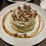 高倉町珈琲 - 栗のクリーム リコッタパンケーキ