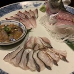 Aburi Robata Yamao Hakata Ekimae - 鯖の刺身３種盛り（生、ごま鯖、炙り）