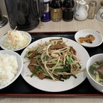 麺屋雷神 - レバニラ炒め定食('23/09/26)