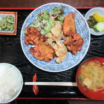 Mendoriya - 三食からあげ定食 1000円