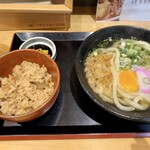 讃岐うどん かわはら - 炊き込みご飯と玉子うどん