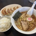 Ramen Ryuya - 中華そばAセット+半ライス1,000円