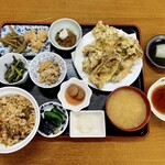 Pension Hanano Ya - 山菜定食（税込1,400円）