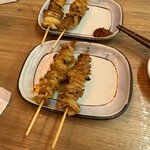 大衆酒場 日高 - 皮の焼き鳥