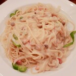 Hiroba - 明太子のクリームソーススパゲティ(850円)