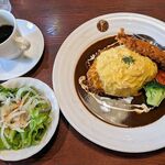 Otogi Ya Coffee Ten Nagaoka Ten - エビフライオムライスランチ