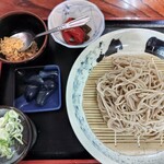 樵 - 料理写真:ざるそば　(最上早生塩だれ手打ちそば)