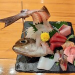 酒と魚 更科 - お造り。別掲。