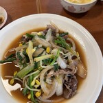 Korean Regional cuisine Totori - プルコギ定食　1,050円(サラダ、スープ、キムチ、おかず、ご飯付き)