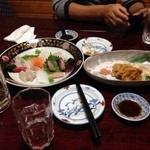 魚進 - 料理写真:友人と一杯、低価格なのに意外と皿がいい！
もちろん料理も美味しい！