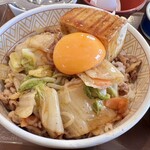 Sukiya Nihyakukyuro Sakasakai Ten - 月見すきやき牛丼