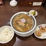 ばり馬 - 味玉ばり嗎白めしから揚げセット　1298円