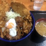 キッチン 男の晩ごはん - スタミナ野郎丼MIXみそ