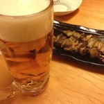 Tori Kizoku Keio Hachioji Ten - かわ塩、生ビール