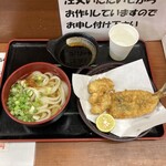 いちみ - いちみセット(かけうどん 鯛の白子天 イワシ天)   500円