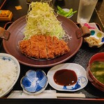 Tonkatsu Wakana - ロースカツ定食@1500円