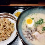 Ramen Yanagawa - ラーメン・半チャンセット