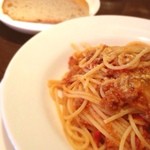 Trattoria LEMON GARDEN - 今日のランチ♡
                        牛挽肉のラグーソース