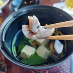 Japanese cuisine Momoyama - 肝吸い