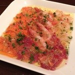 trattoria Italian SATOMI Fooding Akihabara Ichigo Ten - 海鮮カルパッチョ