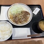 Kusatsu Parking Area (Kudari Sen) Food Court - 231101水　滋賀　草津パーキングエリア(下り線)フードコート　牛バラ焼肉定食950円